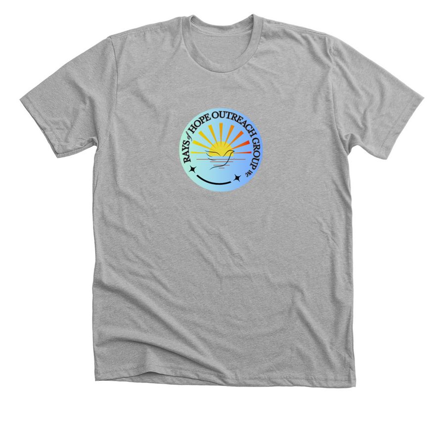 Rays of Hope Outreach Group Inc.&nbsp;, a Athletic Heather Premium Unisex Tee