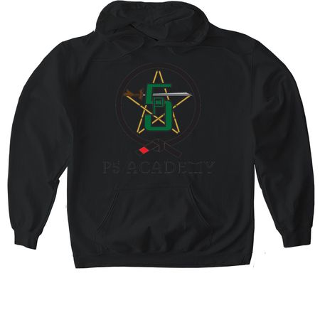 P5 Academy Student Shirt, a Black Gildan Softstyle Pullover Hoodie