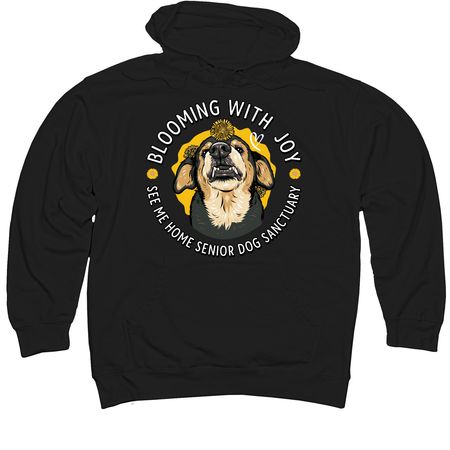 See Me Home Senior Dog Sanctuary, a Black Midweight Pullover Hoodie