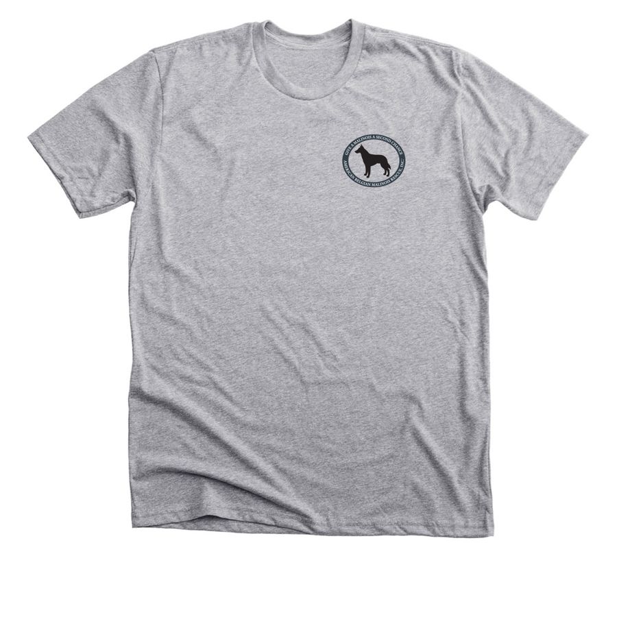 Show the Love.... Malinois Love!, a Athletic Heather Premium Unisex Tee