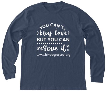 You can't buy love shirt fundraiser., a Heather Navy Premium Long Sleeve Tee
