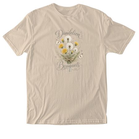 Dandelion Bouquets&nbsp;, a Natural Softstyle Cotton Tee