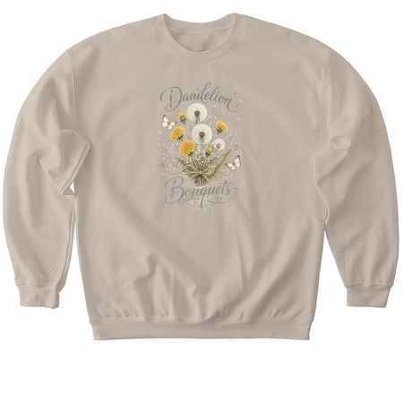 Dandelion Bouquets&nbsp;, a Sand Softstyle Crewneck Sweatshirt