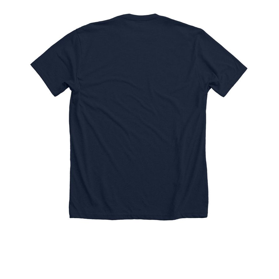 25-26 SSELC Shark Swag Option 1, a Solid Navy Blend Premium Unisex Tee (back-view)