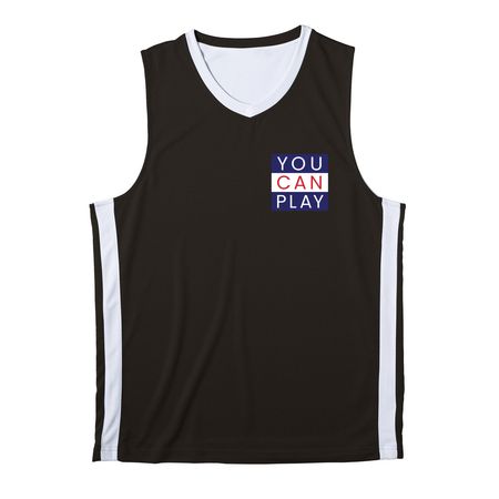 You Can Play Athleticwear, a Black/ White Reversible Basketball Jersey