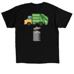 True?s Trash, a Black Classic Unisex Tee (back-view)