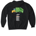 True?s Trash, a Black Gildan Softstyle Pullover Hoodie (back-view)
