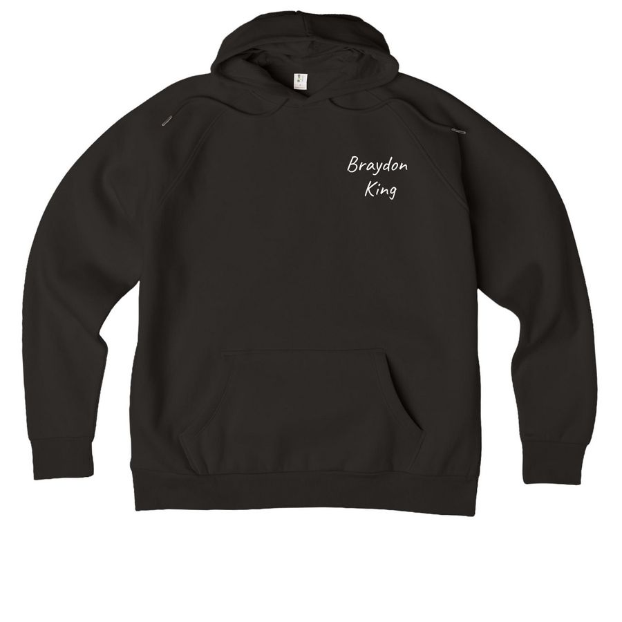The Way It Is Hoodie, a Deep Black Allmade Organic CVC Pullover Hoodie