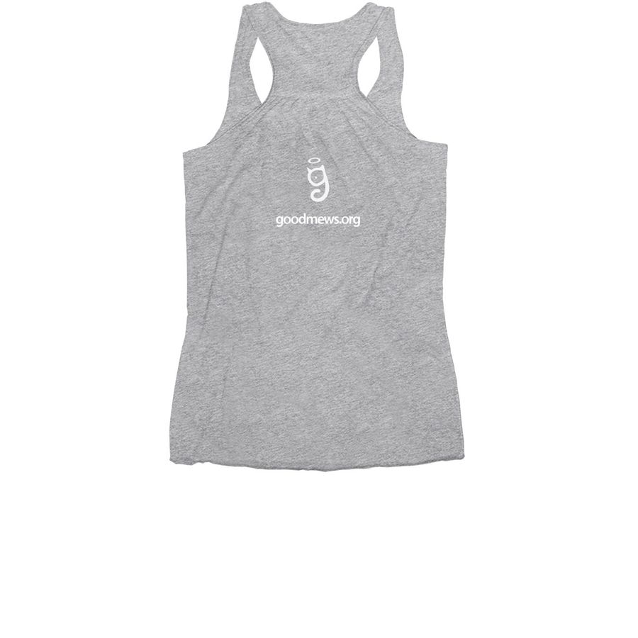 Patriot - Captain Ameowica, a Athletic Heather Women's Racerback (back-view)