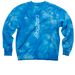 CurvedKing Official Merch&nbsp;, a Aqua Blue Tie Dye Crewneck Sweatshirt