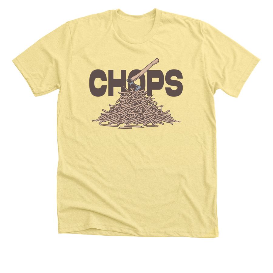 CHOPS, a Heather Yellow Gold Premium Unisex Tee