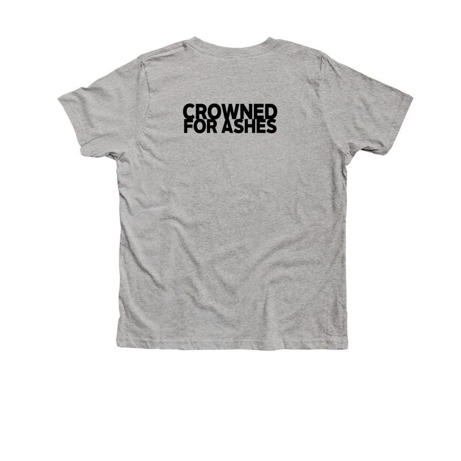 Vulnerability tee - Colossians 3:12, a Athletic Heather Premium Youth Tee (back-view)