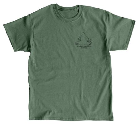 My Health Matters Dark Logo, a Military Green Classic Unisex Tee