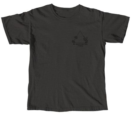 My Health Matters Dark Logo, a Pepper Comfort Colors Unisex Tee