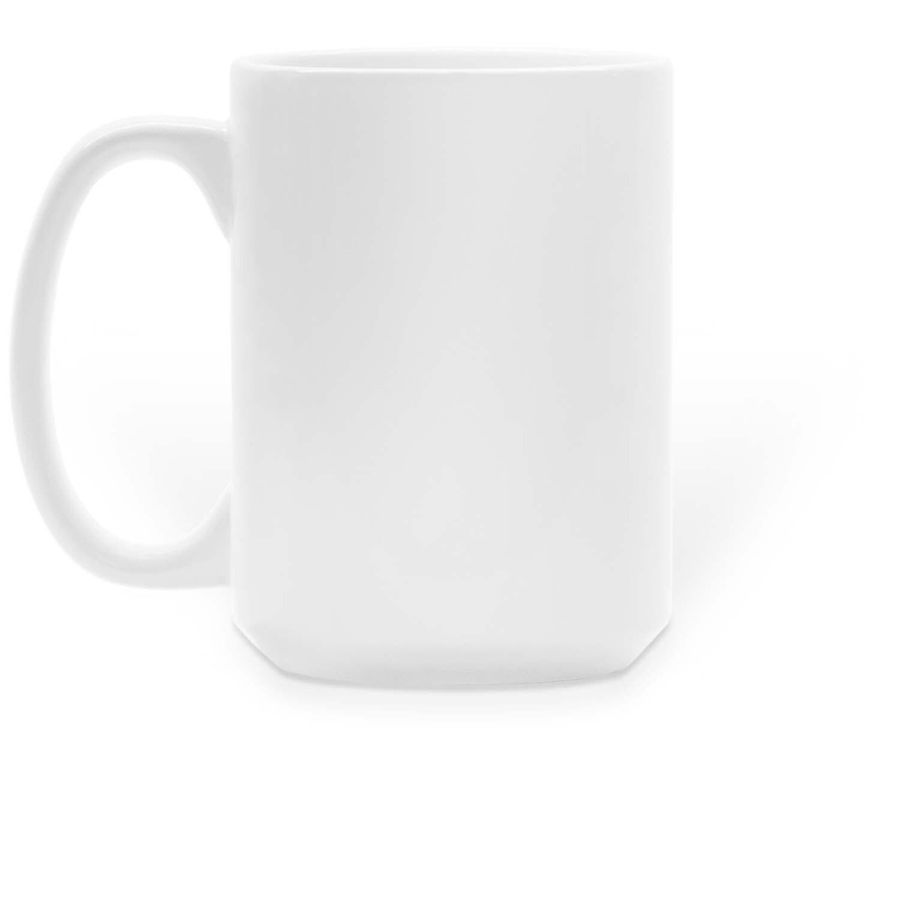 CHAIL Logo Mugs, a White Large Coffee Mug (back-view)