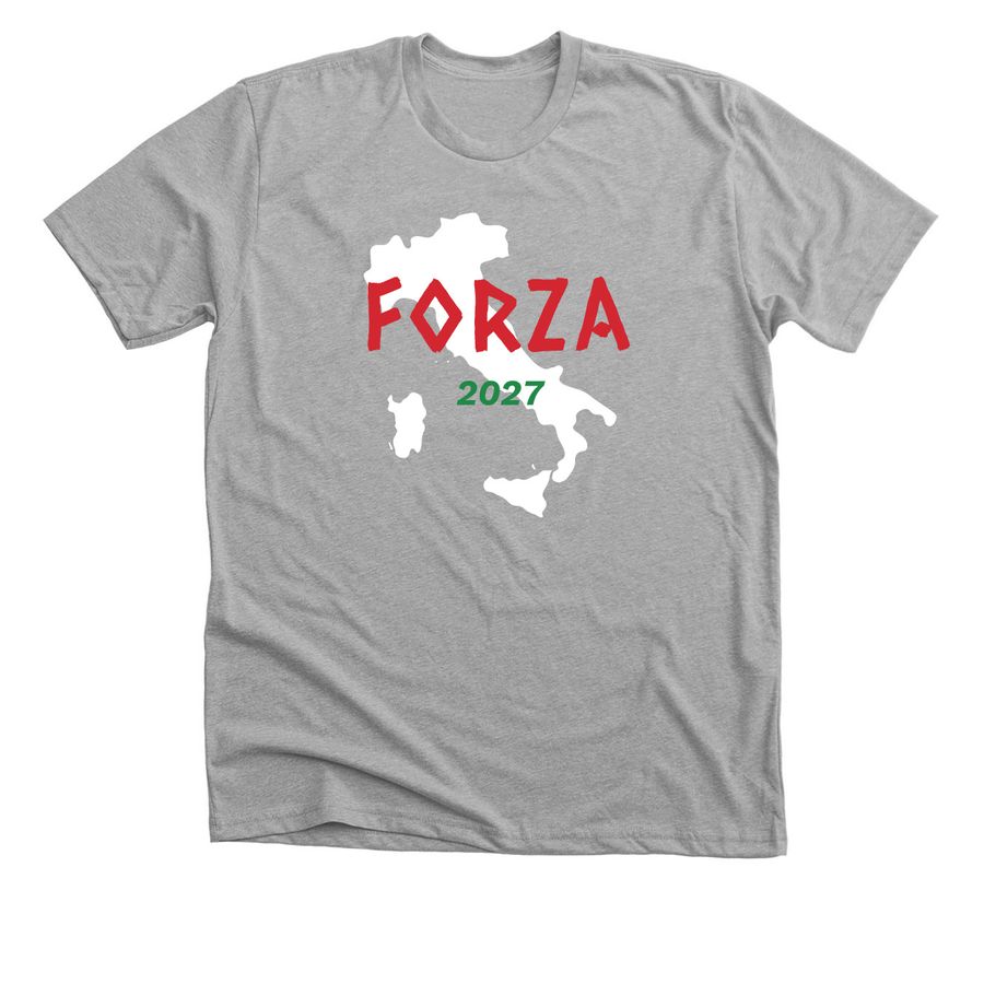 Rylee Takes Italy, a Athletic Heather Premium Unisex Tee