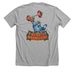 Weights & Warmachine, a Athletic Heather Premium Unisex Tee (back-view)