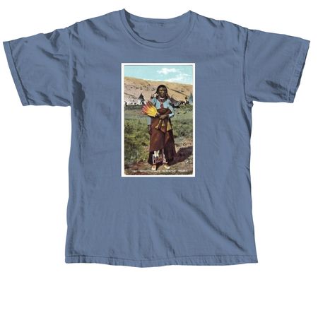 Blackfoot Indian Medicine Chief 1894, a Blue Jean Comfort Colors Unisex Tee