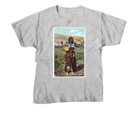 Blackfoot Indian Medicine Chief 1894, a Sport Grey Youth Unisex Tee