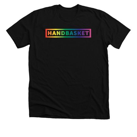 Handbasket Pride Logo, a Solid Black Blend Premium Unisex Tee