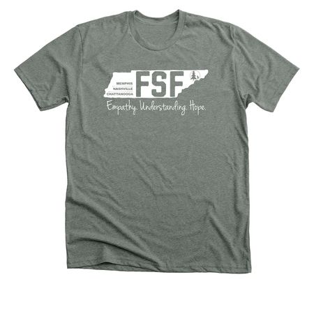 FSF State Logo, a Deep Heather Premium Unisex Tee