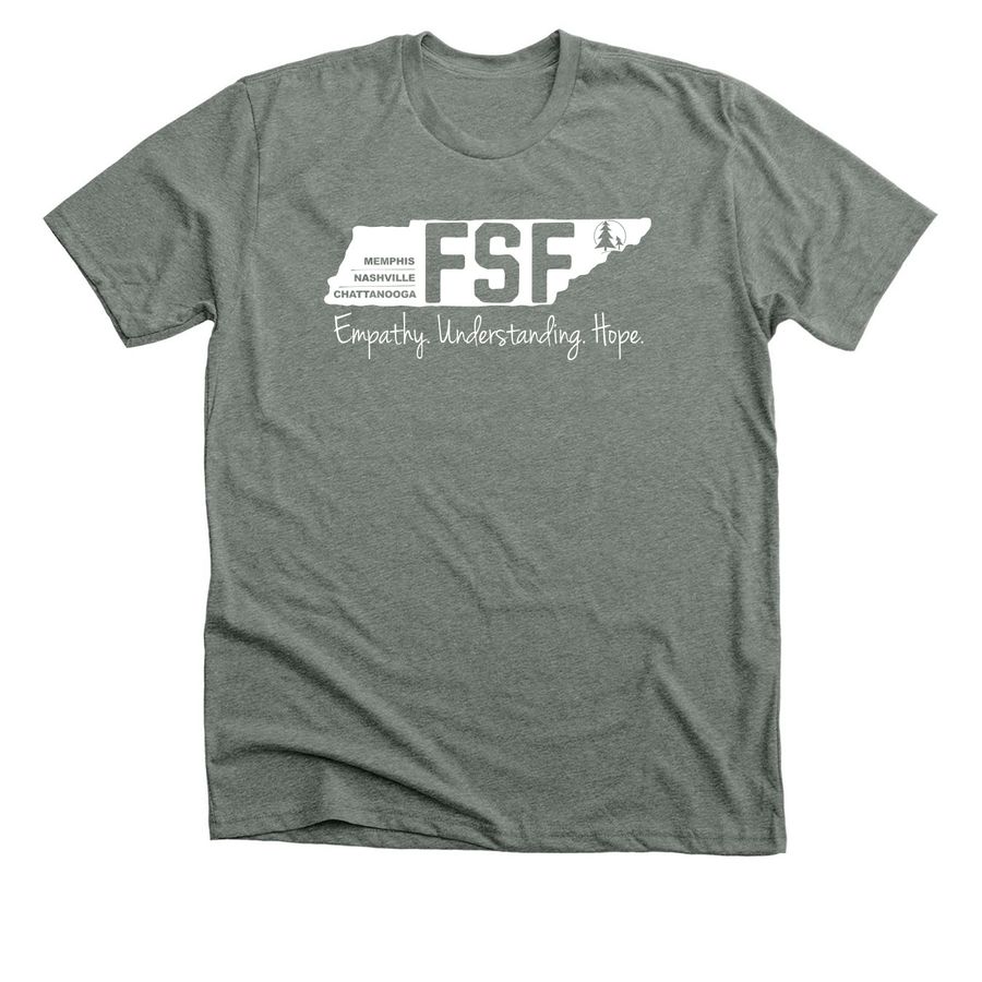FSF State Logo, a Deep Heather Premium Unisex Tee