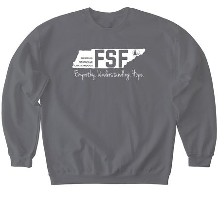 FSF State Logo, a Charcoal Softstyle Crewneck Sweatshirt