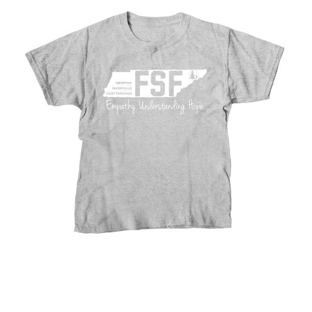 FSF State Logo, a Sport Grey Youth Unisex Tee