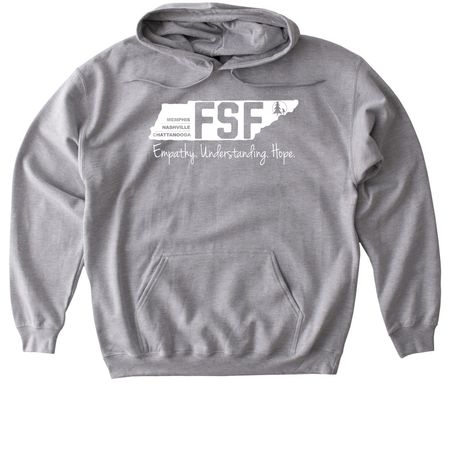 FSF State Logo, a Sport Grey Gildan Softstyle Pullover Hoodie