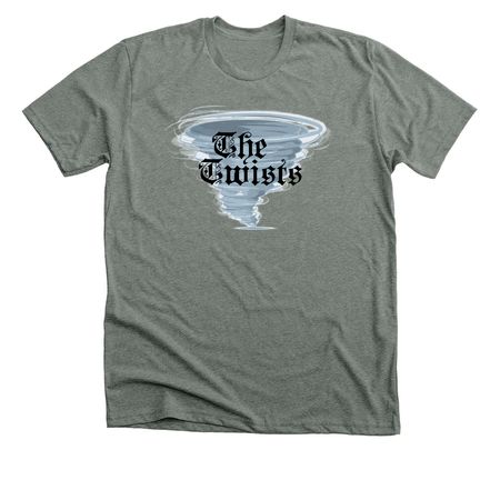 The Twists shirt, a Deep Heather Premium Unisex Tee