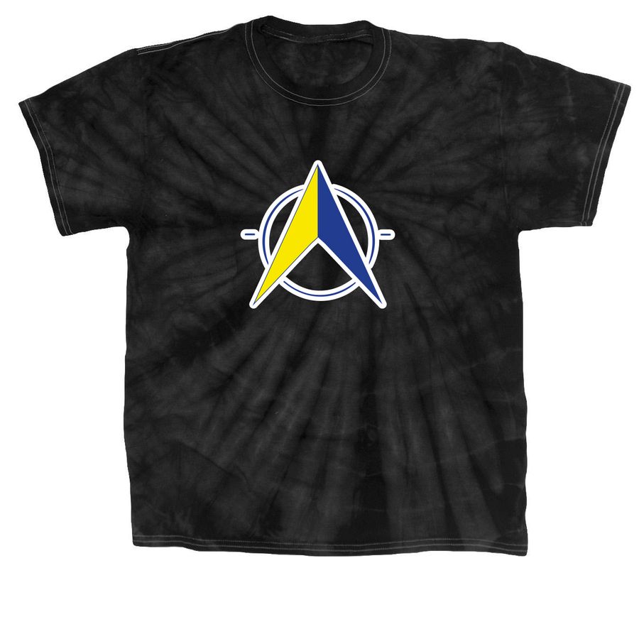 LOGO BAJA CLOTHES, a Black Classic Tie Dye Tee