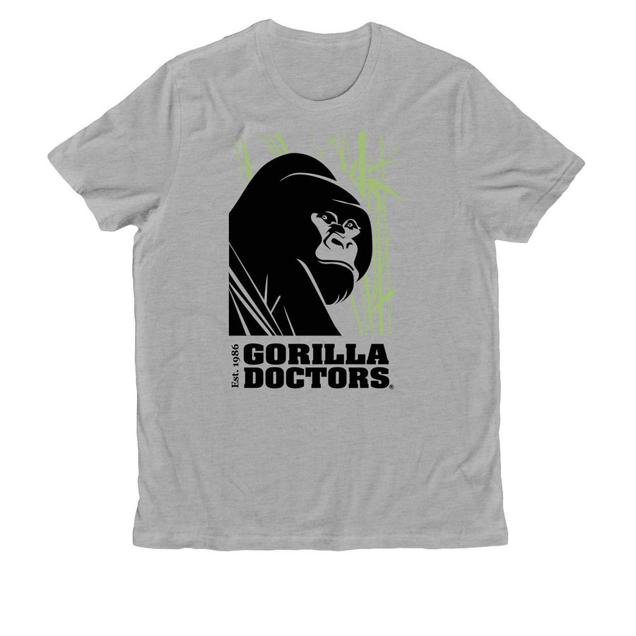 Gorilla Doctors Classic Tee - Organic, a Granite Grey Heather Allmade Organic Cotton Unisex Tee
