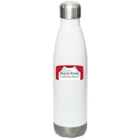 RRCP - Water Bottle, a White Stainless Steel Water Bottle