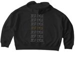 Repetition Zip Up, a Black Stanley/Stella Women?s Stella Ida Zip Up Pullover Hoodie (back-view)