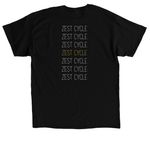 Repetition Zip Up, a Black Classic Unisex Tee (back-view)