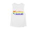 Marlins Pride, a White Women's Muscle Tank
