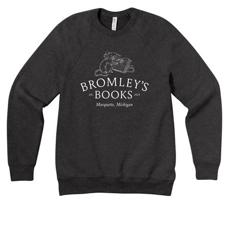 Bromley's Marquette, MI, a Dark Grey Heather Premium Raglan Crewneck Sweatshirt