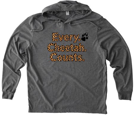 Every Cheetah Counts COT-USA&nbsp;, a Aluminum Grey Allmade Eco Triblend Hoodie Tee