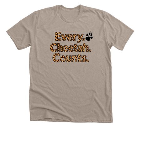 Every Cheetah Counts COT-USA&nbsp;, a Heather Stone Premium Unisex Tee