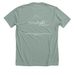 Everlight Collective Apparel, a Heather Sage Premium Unisex Tee (back-view)