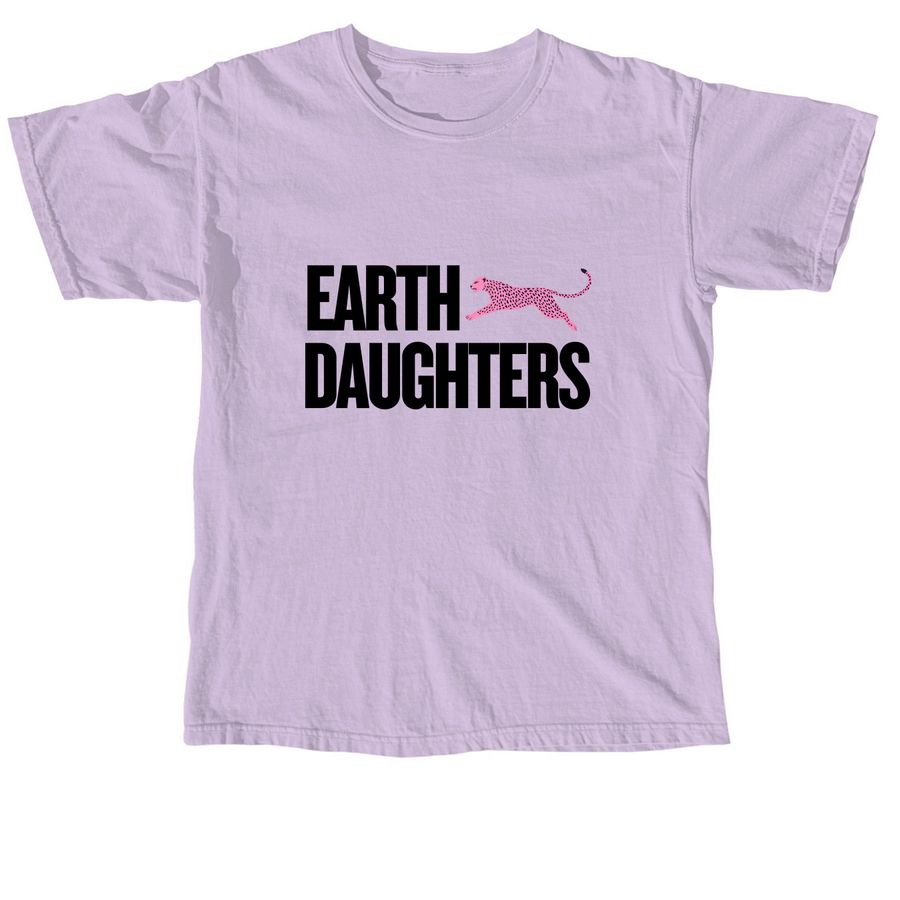 Earth Daughters Logo, a Orchid Comfort Colors Unisex Tee