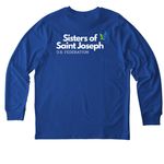 CSSJ: Loving Our Neighbors, a Worker Blue Stanley/Stella Unisex Creator 2.0 Long Sleeve Tee (back-view)