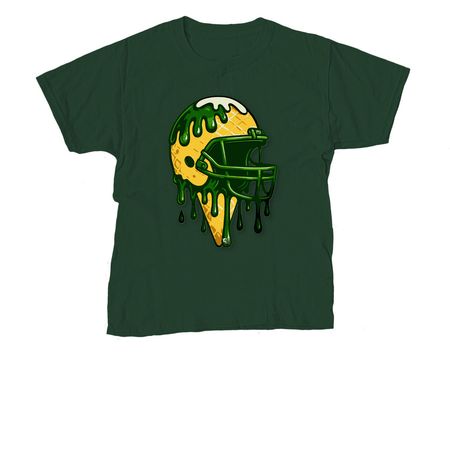 Bison Drip, a Forest Green Youth Unisex Tee