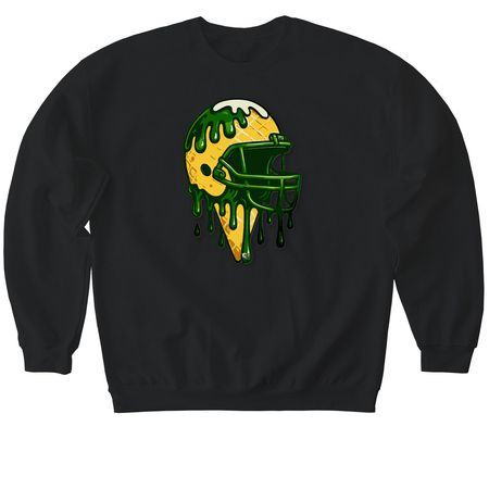 Bison Drip, a Black Softstyle Crewneck Sweatshirt