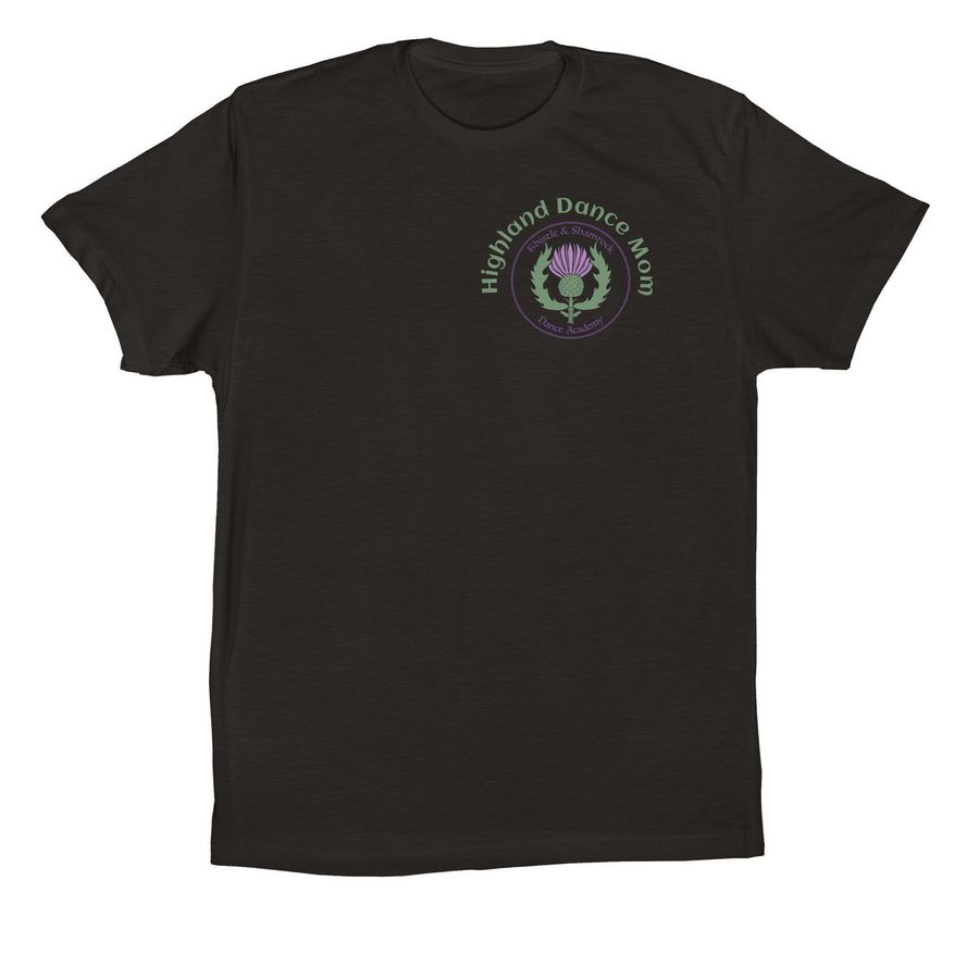 Highland Dance Mom, a Black Premium Cotton Tee
