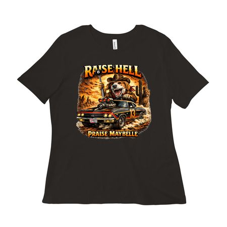 Raise Hell, Praise Maybelle, a Black Women?s Relaxed Cotton Tee
