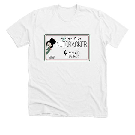 Mass Ballet 2026 Nutcracker Merch (B)&nbsp;, a Solid White Blend Premium Unisex Tee