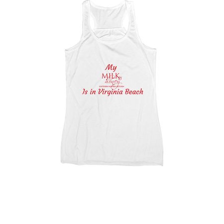 M&H VB, a White Women's Racerback