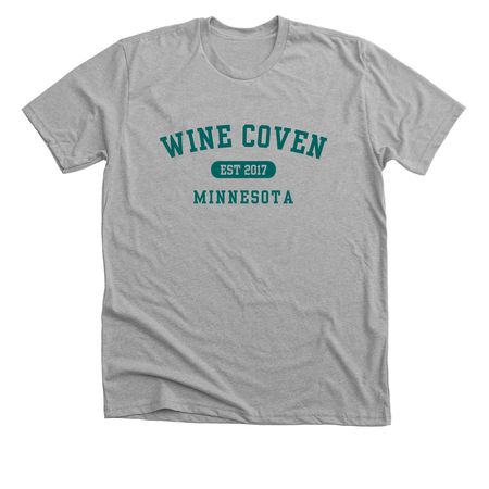 Wine Coven College, a Athletic Heather Premium Unisex Tee