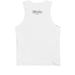 TYWD Tanks, a White Premium Cotton Tank (back-view)
